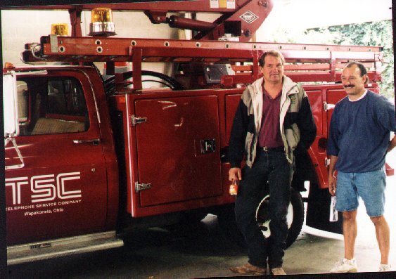 telephone company truck wash