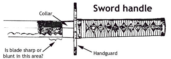 sword handle drawing