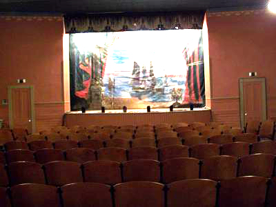 Stage from the back view