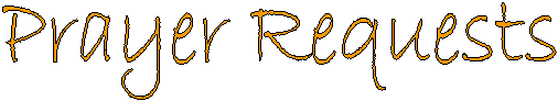 Prayer Requests